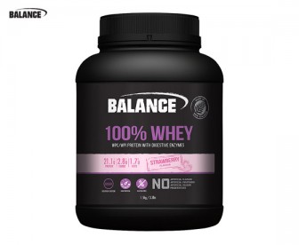 Balance 100%纯乳清蛋白粉 草莓味 1.5公斤